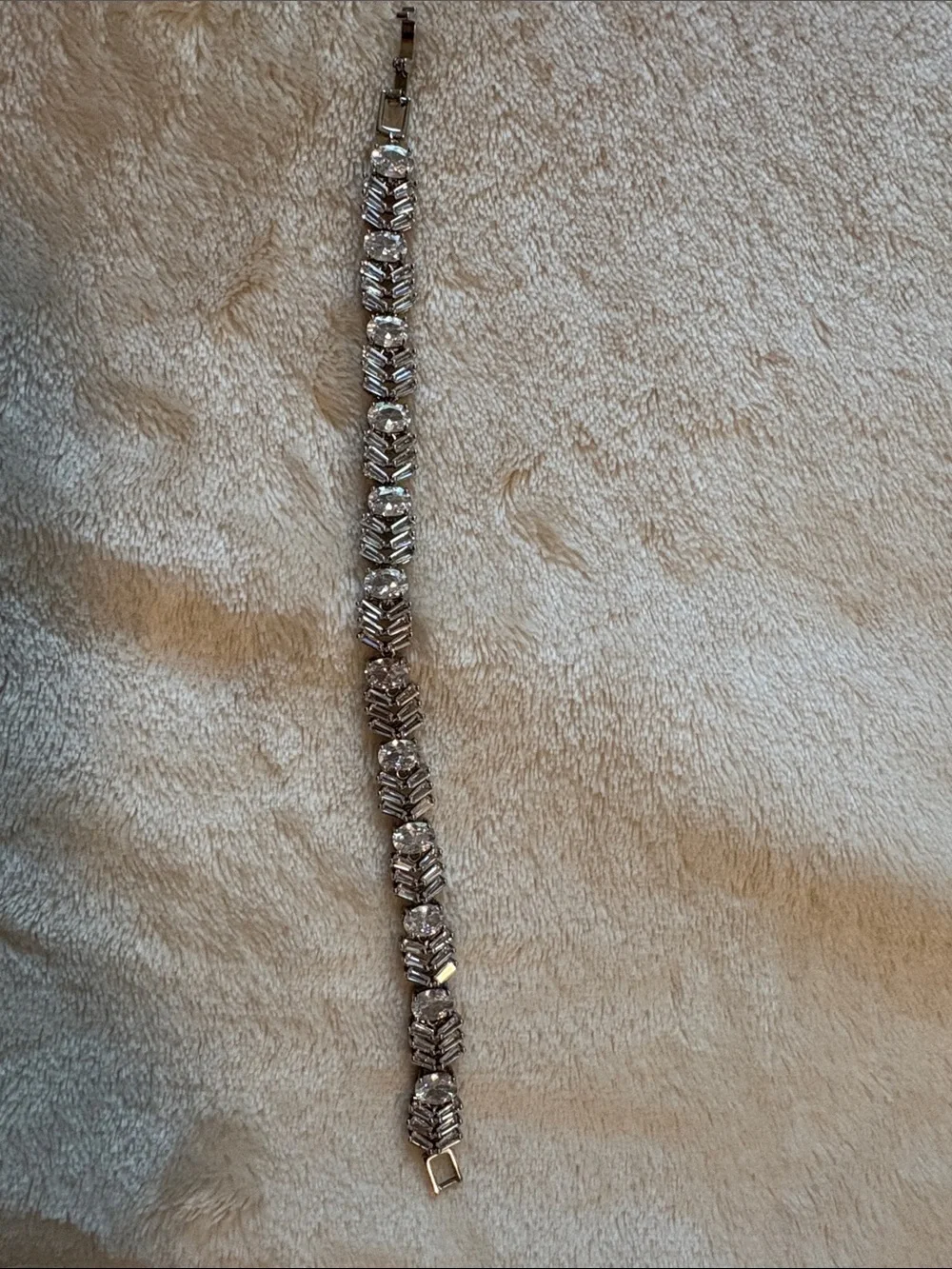 Crystal Tennis Bracelet - Silver Rhinestone Women's Jewelry